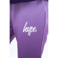Purple - Side - Hype Girls Subtle Fade Jogging Bottoms