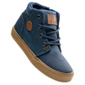Navy-Camel - Close up - Iguana Childrens-Kids Hastin Mid Cut Casual Shoes