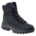 Black-Dark Grey - Front - Elbrus Mens Spike Waterproof Mid Cut Snow Boots