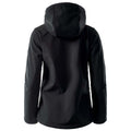 Black-Spicy Orange-Asphalt - Back - Elbrus Womens-Ladies Iver Softshell Waterproof Jacket