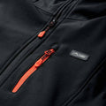 Black-Spicy Orange-Asphalt - Lifestyle - Elbrus Womens-Ladies Iver Softshell Waterproof Jacket