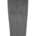 Grey - Side - Krisp Mens Multi Pocket Cargo Trousers