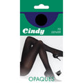 Black - Side - Cindy Womens-Ladies 70 Denier Opaque Tights (1 Pair)