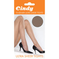 Paloma Mink - Side - Cindy Womens-Ladies 10 Denier Ultra Sheer Tights (1 Pair)