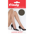 Pearl Grey - Back - Cindy Womens-Ladies Ladder Resist Tights (1 Pair)