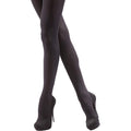 Black - Front - Silky Womens-Ladies Opaque 40 Denier Tights (1 Pair)
