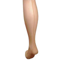 Nude - Back - Silky Womens-Ladies Scarlet Backseam Stockings (1 Pair)