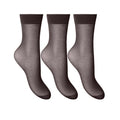 Barley Black - Front - Joanna Gray Womens-Ladies Anklets (3 Pairs)
