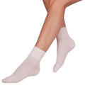 Pink - Back - Silky Childrens-Youths Girls Classic Colour Dance Socks (1 Pair)