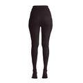 Black - Back - Couture Womens-Ladies Opaque Velvet Touch Tights