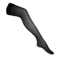 Black - Front - Couture Womens-Ladies Luxurious Deep Lace Hold Up Stockings