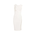 White - Front - Girls On Film Womens-Ladies Ester Crossover Ribbed Waist Dress