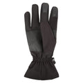 Black - Back - Mountain Warehouse Mens Windproof Water Repellent Winter Gloves