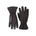 Black - Pack Shot - Mountain Warehouse Mens Windproof Water Repellent Winter Gloves