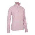 Light Pink - Side - Mountain Warehouse Womens-Ladies Camber Half Zip Fleece Top