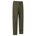Khaki Green - Back - Mountain Warehouse Mens Trek II Long Winter Trousers