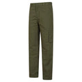 Khaki Green - Side - Mountain Warehouse Mens Trek II Long Winter Trousers