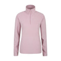 Light Pink - Front - Mountain Warehouse Womens-Ladies Camber Half Zip Fleece Top