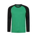 Green - Front - Mountain Warehouse Mens Endurance Long-Sleeved T-Shirt