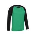 Green - Side - Mountain Warehouse Mens Endurance Long-Sleeved T-Shirt