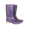 Purple - Back - Mountain Warehouse Childrens-Kids Plain Wellington Boots