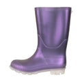 Purple - Lifestyle - Mountain Warehouse Childrens-Kids Plain Wellington Boots