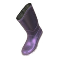 Purple - Pack Shot - Mountain Warehouse Childrens-Kids Plain Wellington Boots