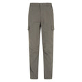 Grey - Front - Mountain Warehouse Mens Navigator Mosquito Repellent Regular Trousers