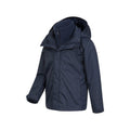 Navy - Close up - Mountain Warehouse Childrens-Kids Fell 3 in 1 Jacket
