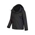 Black - Close up - Mountain Warehouse Childrens-Kids Fell 3 in 1 Jacket