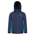 Blue - Front - Mountain Warehouse Childrens-Kids Cannonball 3 in 1 Waterproof Jacket