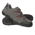 Dark Grey - Pack Shot - Mountain Warehouse Mens Outdoor III Suede Walking Shoes