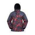 Dark Grey - Front - Mountain Warehouse Mens Shadow II Printed Ski Jacket