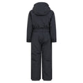 Black - Side - Mountain Warehouse Childrens-Kids Cloud All In One Waterproof Snowsuit