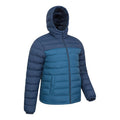 Teal - Side - Mountain Warehouse Mens Seasons Padded Jacket