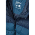 Teal - Close up - Mountain Warehouse Mens Seasons Padded Jacket