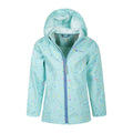 Teal - Lifestyle - Mountain Warehouse Childrens-Kids Raindrop Waterproof Jacket And Trousers Set