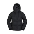 Black - Front - Mountain Warehouse Womens-Ladies Cosy Extreme Short Down Jacket