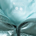 Dark Green - Close up - Mountain Warehouse Childrens-Kids Seasons II Padded Jacket