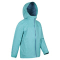 Teal - Side - Mountain Warehouse Childrens-Kids Torrent Taped Seam Waterproof Jacket