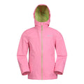 Pink - Front - Mountain Warehouse Childrens-Kids Torrent Taped Seam Waterproof Jacket