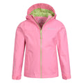 Pink - Pack Shot - Mountain Warehouse Childrens-Kids Torrent Taped Seam Waterproof Jacket