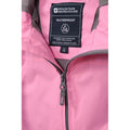 Pale Pink - Close up - Mountain Warehouse Childrens-Kids Torrent Taped Seam Waterproof Jacket
