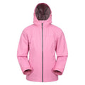 Pale Pink - Front - Mountain Warehouse Childrens-Kids Torrent Taped Seam Waterproof Jacket