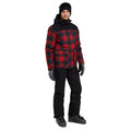 Red-Black - Pack Shot - Mountain Warehouse Mens Drayton Waterproof Ski Jacket