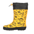 Yellow - Lifestyle - Mountain Warehouse Childrens-Kids II Dinosaur Winter Wellington Boots