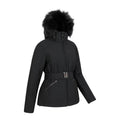 Black - Side - Mountain Warehouse Womens-Ladies Swiss RECCO Ski Jacket
