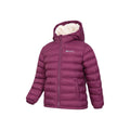 Pink - Lifestyle - Mountain Warehouse Childrens-Kids Seasons Faux Fur Lined Padded Jacket