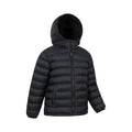 Black - Side - Mountain Warehouse Childrens-Kids Seasons Faux Fur Lined Padded Jacket