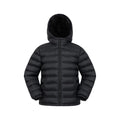 Black - Front - Mountain Warehouse Childrens-Kids Seasons Faux Fur Lined Padded Jacket